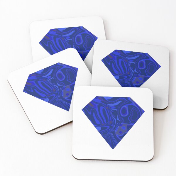 Item preview, Blue Swirl Diamond Abstract Design | Elegant Geometric Art | Modern Sapphire Aesthetic designed and sold by Zeddessay.