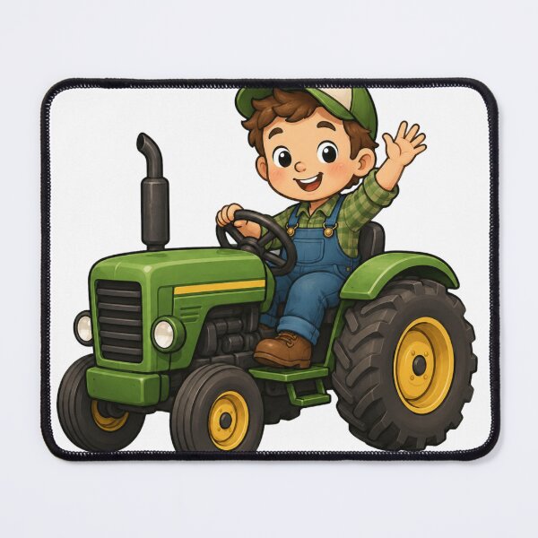 Item preview, Cute Little Farmer On Tractor designed and sold by neonvael.