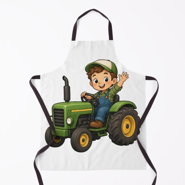 Item preview, Cute Little Farmer On Tractor designed and sold by neonvael.