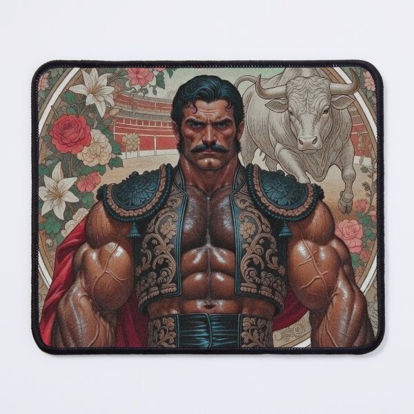 Item preview, Muscular Matador Torero Holding Red Cape designed and sold by ZhivanCrimson.