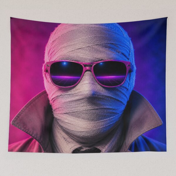 Item preview, Retro 80s Neon Synthwave Invisble Man designed and sold by TobinHood.