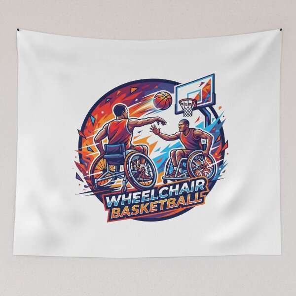 Item preview, Wheelchair Basketball Dynamic Adaptive Sports Art designed and sold by rbgart.