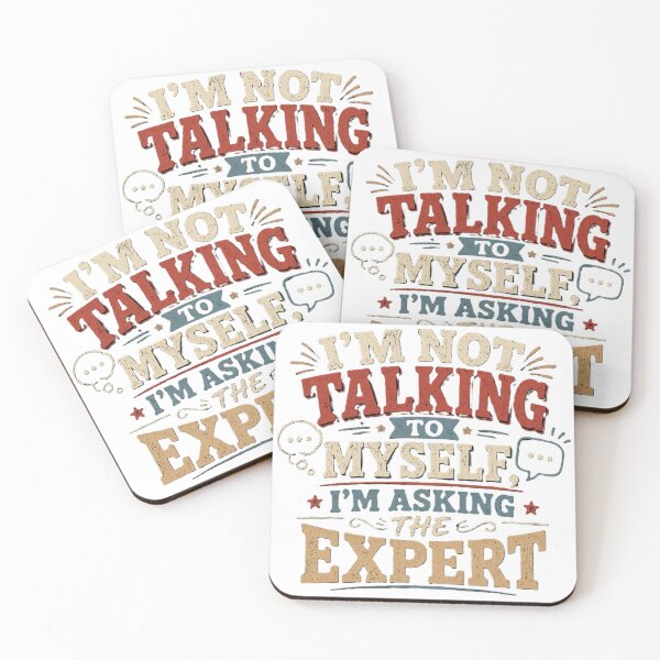 Item preview, I'm Not Talking To Myself I'M Asking The Expert - Funny Introvert Shirt designed and sold by Drawn-Measured.