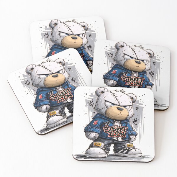 Item preview, Street Icon Bad Boy Teddy Bear Graffiti Art designed and sold by Stree-Icon-Shop.