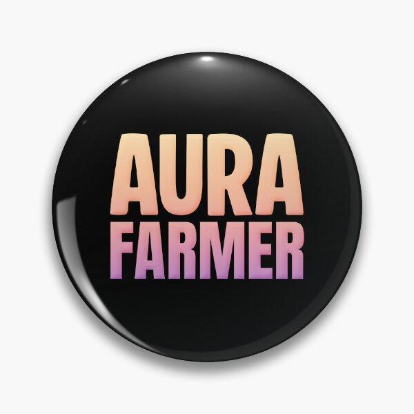 Item preview, Aura Farmer, Peach Bold Memes designed and sold by Memes N Lore .