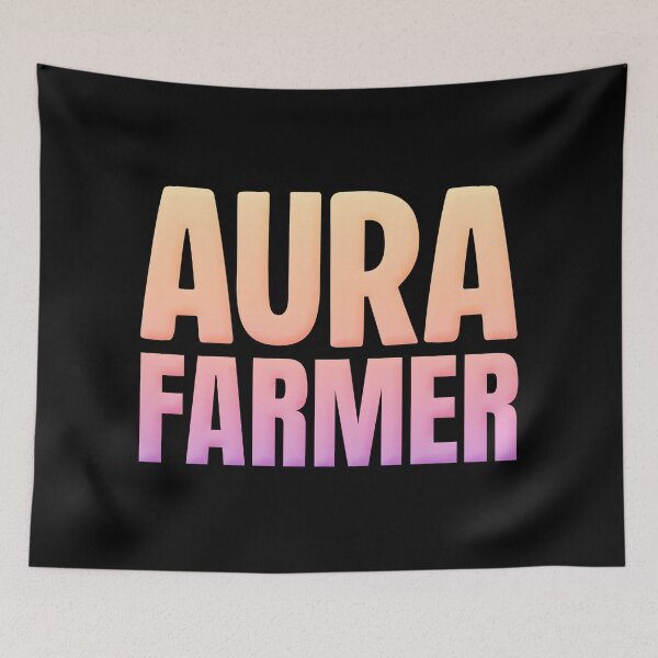 Item preview, Aura Farmer, Peach Bold Memes designed and sold by Memes N Lore .