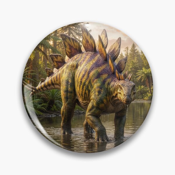 Item preview, Stegosaurus Wading in Water designed and sold by Tridentulus.