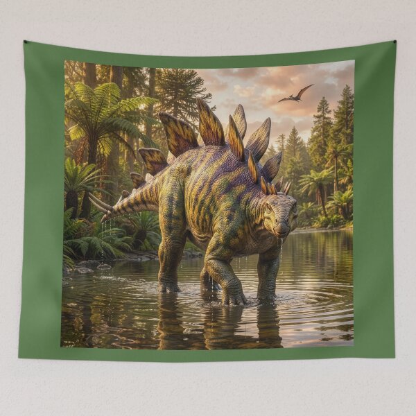 Item preview, Stegosaurus Wading in Water designed and sold by Tridentulus.
