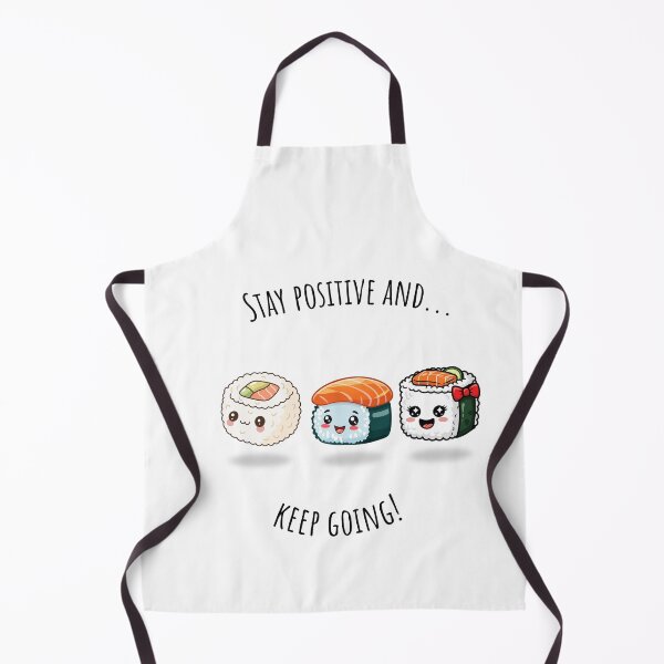 Item preview, Stay Positive And Keep Going - Cute Kawaii Sushi Art designed and sold by thazinart.