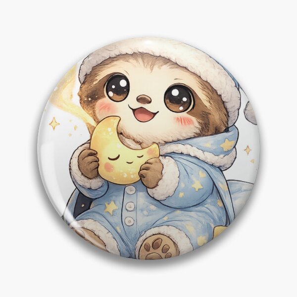 Item preview, Cute Sleepy Sloth In Pajamas designed and sold by neonvael.