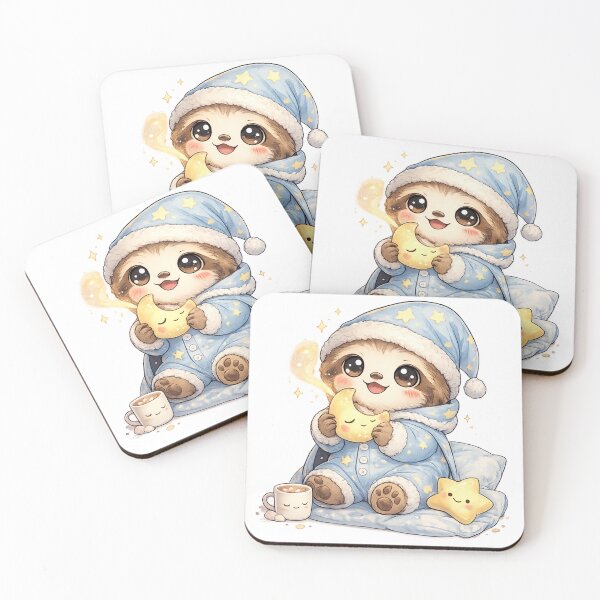 Item preview, Cute Sleepy Sloth In Pajamas designed and sold by neonvael.
