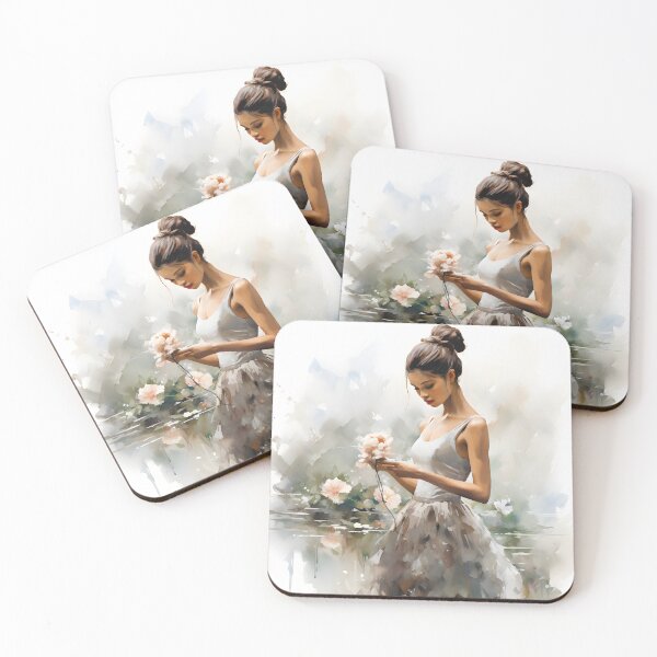 Item preview, Soft Feminine Floral Woman Portrait Aesthetic Wall Art designed and sold by LoveNurseries.