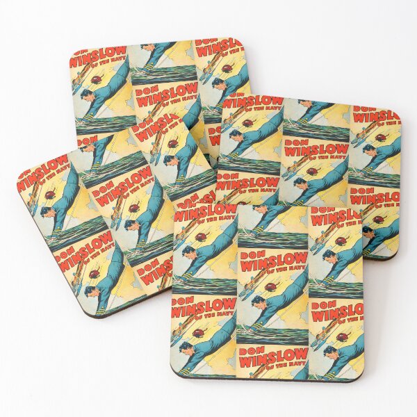 Item preview, Vintage Navy Action Cover – Heroic Retro Maritime Adventure Illustration designed and sold by Analog Aura .