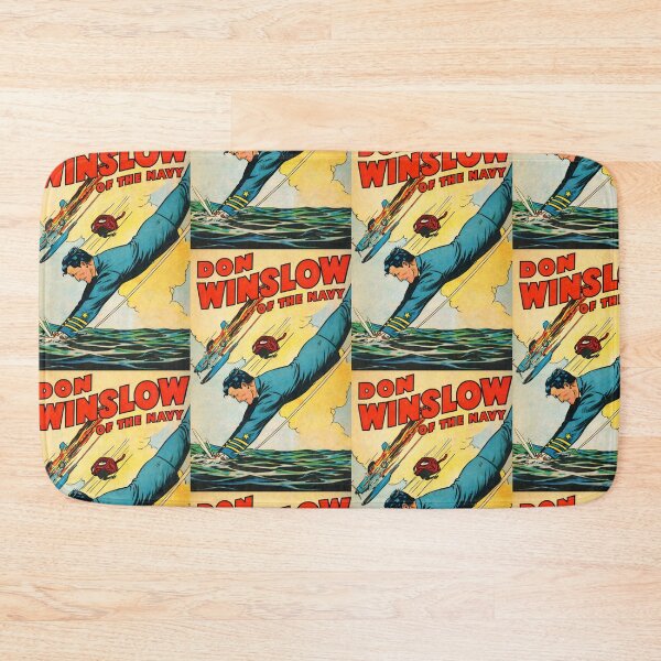 Item preview, Vintage Navy Action Cover – Heroic Retro Maritime Adventure Illustration designed and sold by Analog Aura .