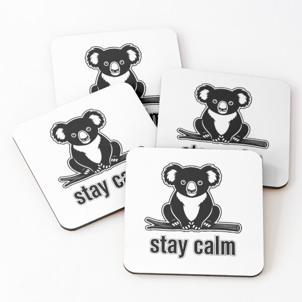 Item preview, Minimalist Koala Stay Calm | Funny Relaxed Animal Design designed and sold by LibbArt.