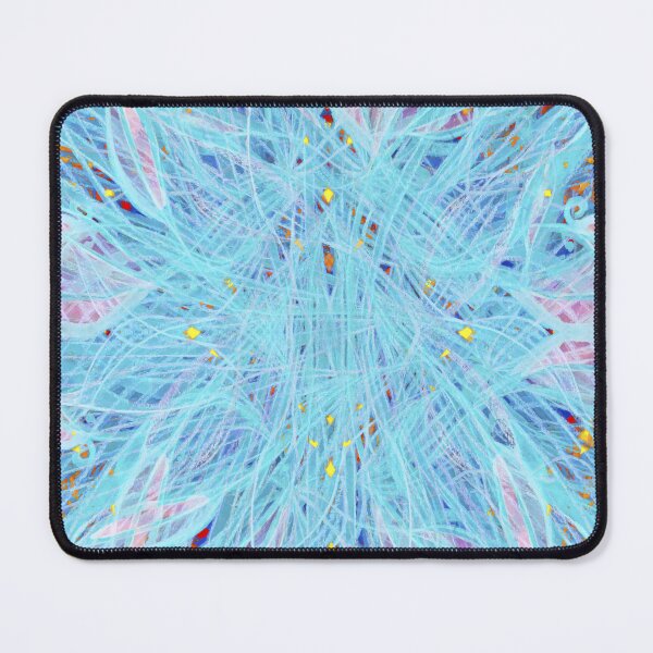 Item preview, Pastel Blue Abstract Ethereal Energy Flow Art designed and sold by Paolo-Bandal.