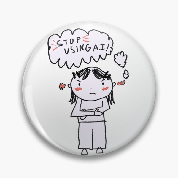 Item preview, Stop Using A.I illustration designed and sold by shimzart5.