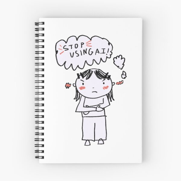 Item preview, Stop Using A.I illustration designed and sold by shimzart5.