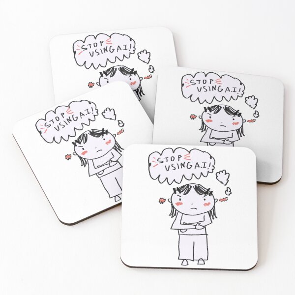 Item preview, Stop Using A.I illustration designed and sold by shimzart5.