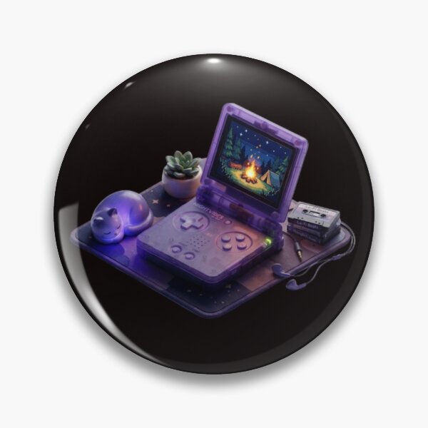 Item preview, 90s Retro Nostalgia: 3D Isometric Cozy Translucent Handheld Gaming Setup designed and sold by ikonicgallery.