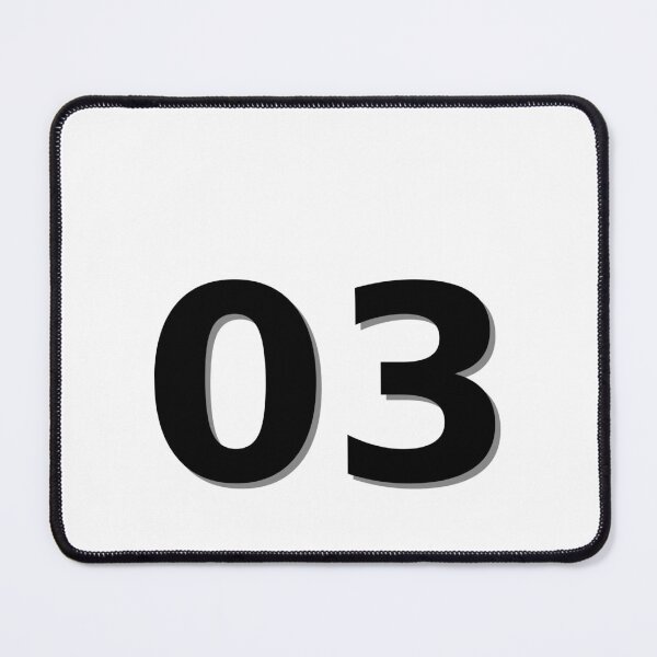 Item preview, Minimal Number 03 T-Shirt | Bold Aesthetic Streetwear Numeric Design designed and sold by Bhaviek.