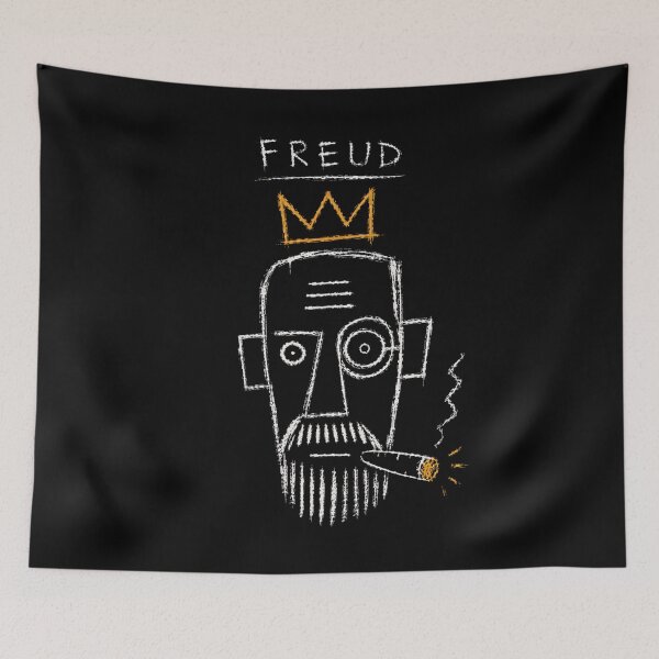 Item preview, Freud Psychoanalysis Graffiti Street Art designed and sold by Creative_Canvas.