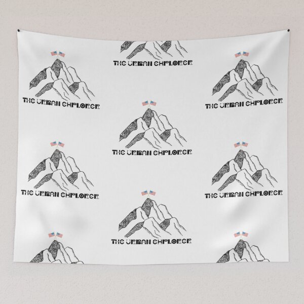 Item preview, The Urban Explorer | US Flag Patriotic Mountain Wilderness Art designed and sold by The Urban Explorer.