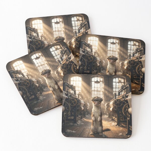 Item preview, Cotton Mill Stoat designed and sold by Tridentulus.