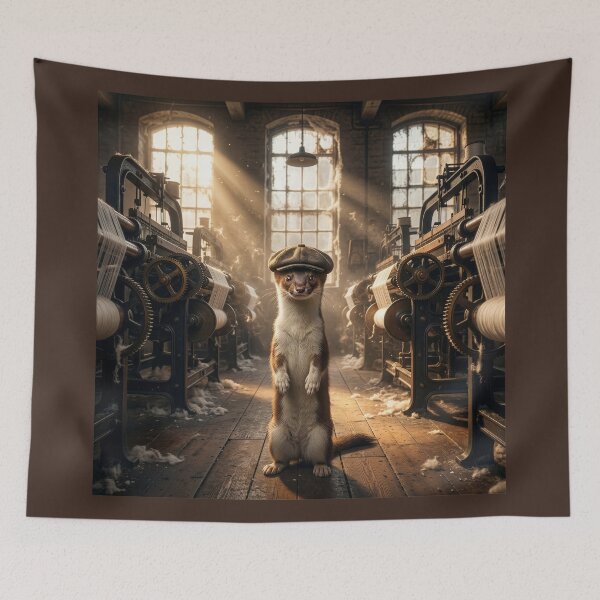 Item preview, Cotton Mill Stoat designed and sold by Tridentulus.