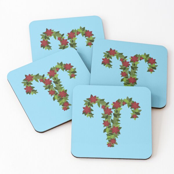 Item preview, Aries with flowers designed and sold by Blue Green Purple.