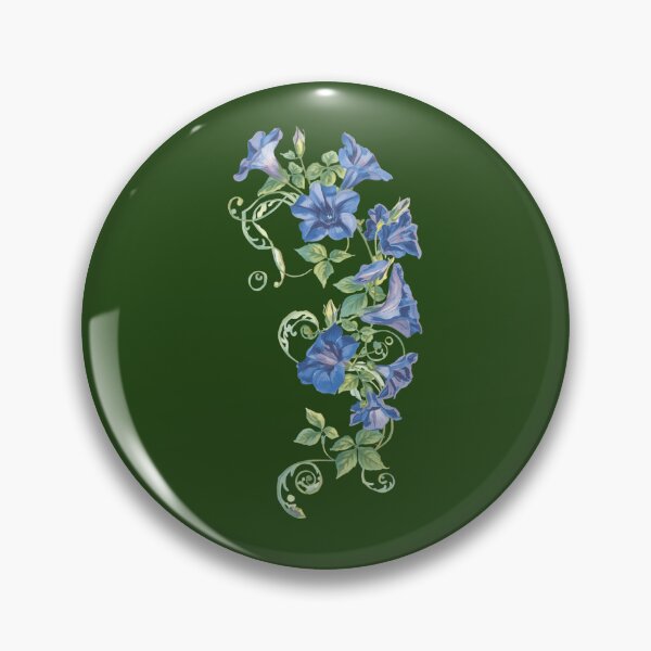 Item preview, Blue morning glory flower  designed and sold by uunaa.