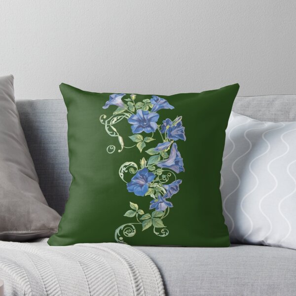 Item preview, Blue morning glory flower  designed and sold by uunaa.