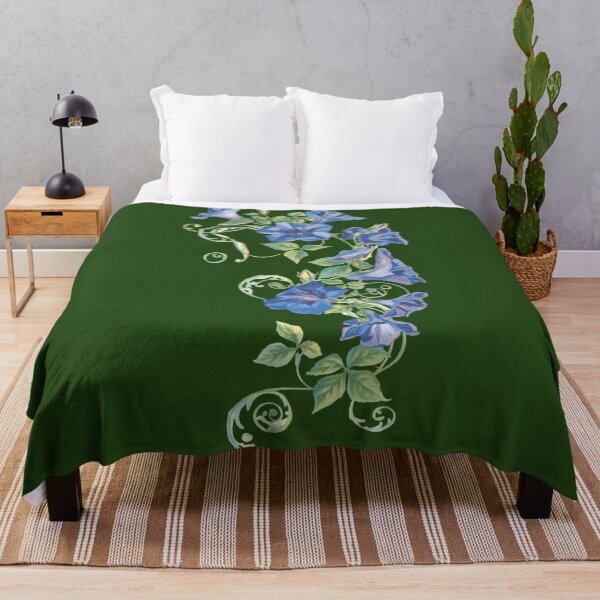 Item preview, Blue morning glory flower  designed and sold by uunaa.