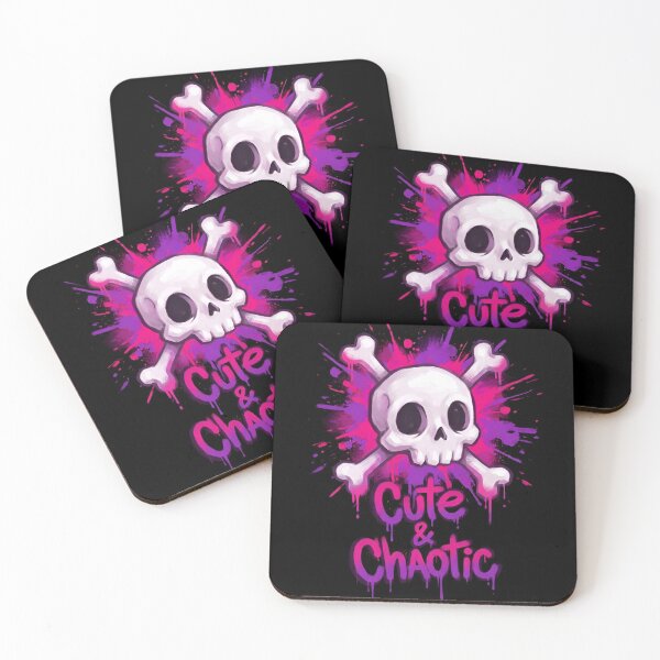 Item preview, Cute and Chaotic Pink Graffiti Skull Art designed and sold by Skulls & Calaveras.