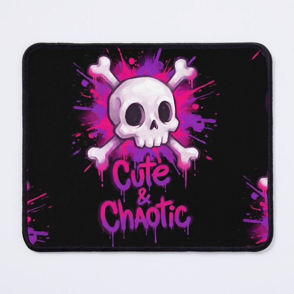 Item preview, Cute and Chaotic Pink Graffiti Skull Art designed and sold by Skulls & Calaveras.