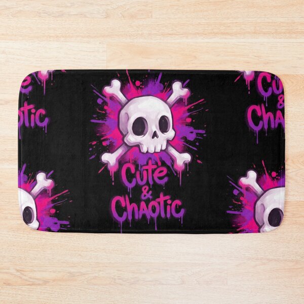 Item preview, Cute and Chaotic Pink Graffiti Skull Art designed and sold by Skulls & Calaveras.