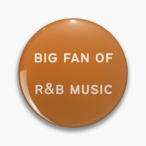 Item preview, "Big Fan of R&B" orange and cream designed and sold by zozzy-does-art.