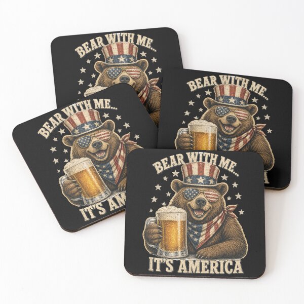 Item preview, Bear With Me It’s America designed and sold by FREENATION2026.