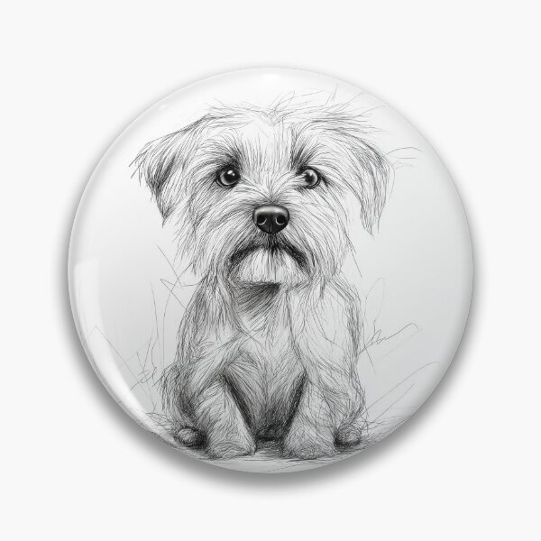 Item preview, Maltese Terrier illustration sketch against a white background designed and sold by Roxane Bay.
