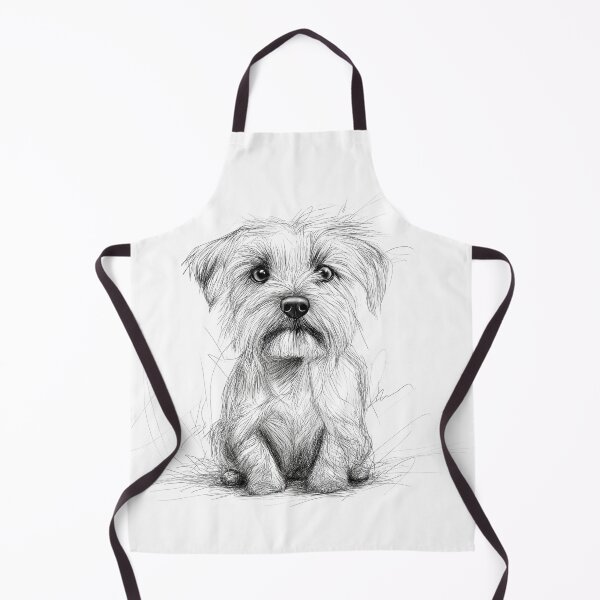 Item preview, Maltese Terrier illustration sketch against a white background designed and sold by Roxane Bay.