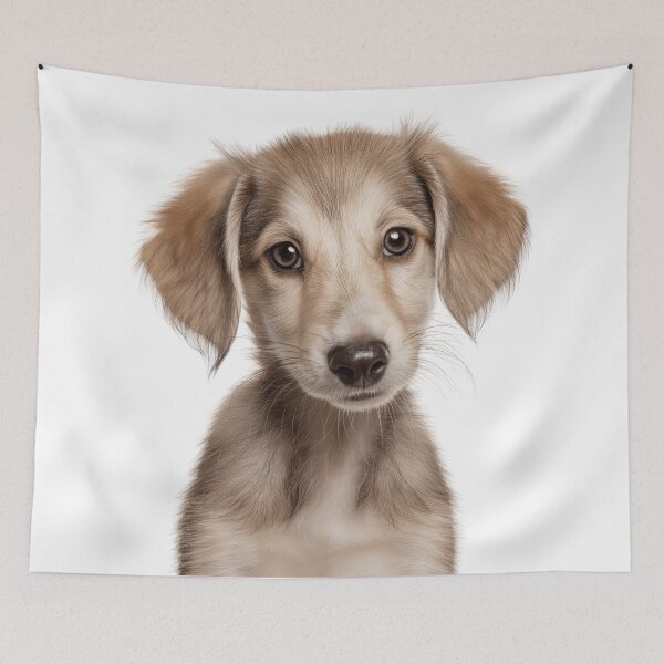 Item preview, Adorable Saluki pup for Cute Persian Greyhound puppy lovers designed and sold by LazyOwlStore.