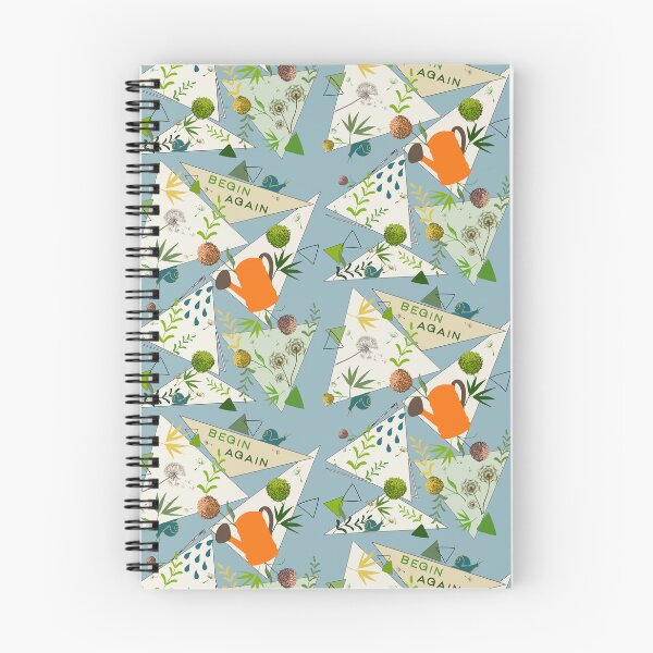 Item preview, Begin Again Watering Can Garden Geometric Triangle Pattern designed and sold by Vibria Pattern Studio.