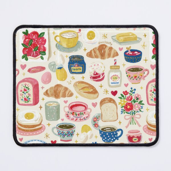 Item preview, Breakfast Design - Aesthetic Pattern Print Design for fabrics designed and sold by Just4Sinners.