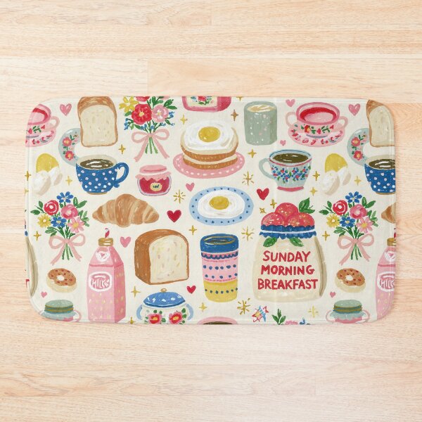 Item preview, Breakfast Design - Aesthetic Pattern Print Design for fabrics designed and sold by Just4Sinners.