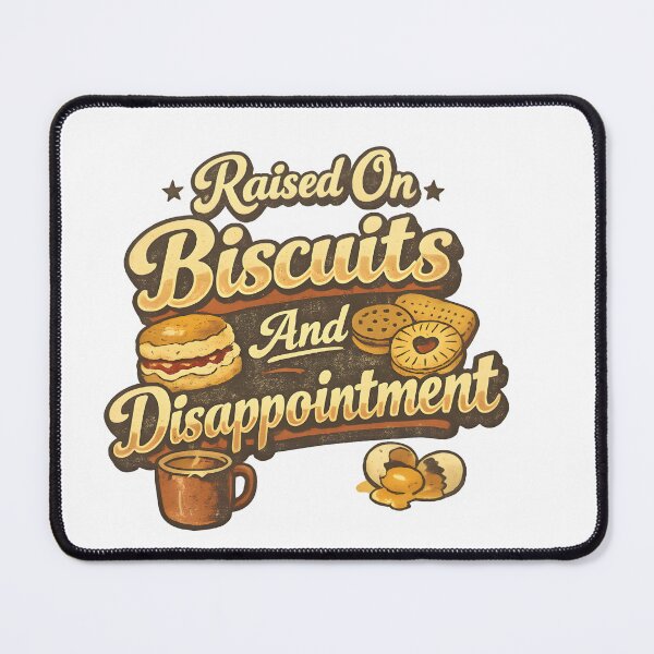 Item preview, Raised On Biscuits And Disappointment - Funny British Humour Gift designed and sold by BlightyandCo.
