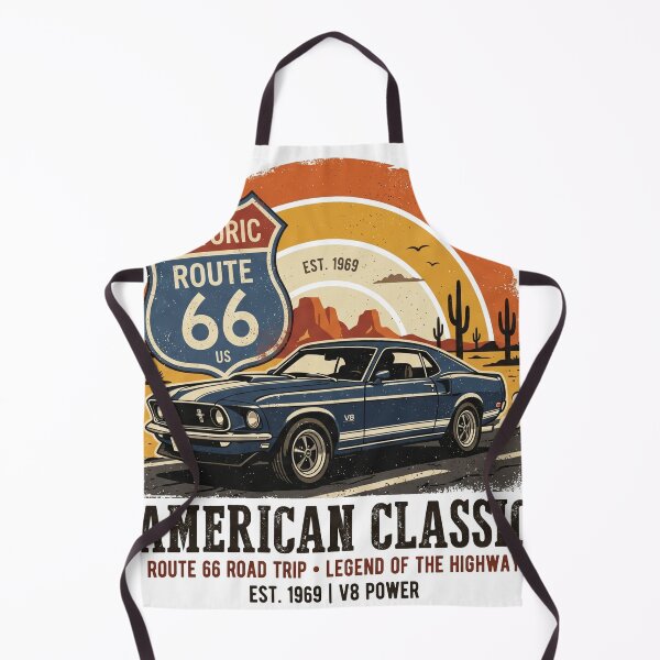 Item preview, American Classic: Route 66 Vintage Muscle Car designed and sold by BetonikDesigner.