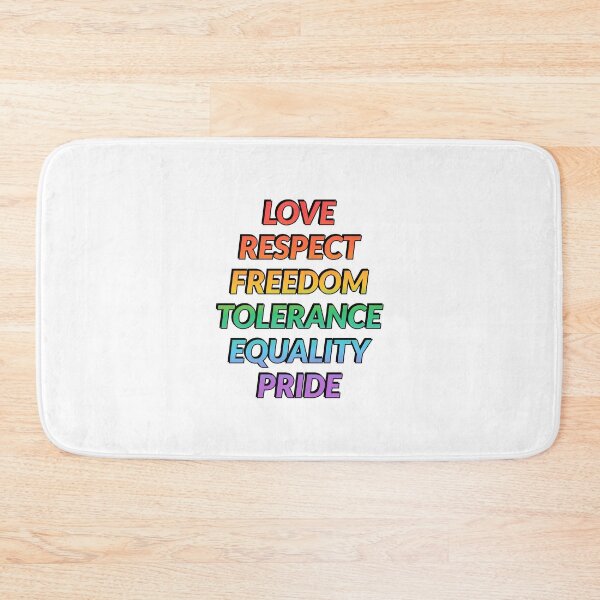 Item preview, Love Respect Freedom Tolerance Equality Pride -  LGBT Pride designed and sold by Inspirationmotivation.