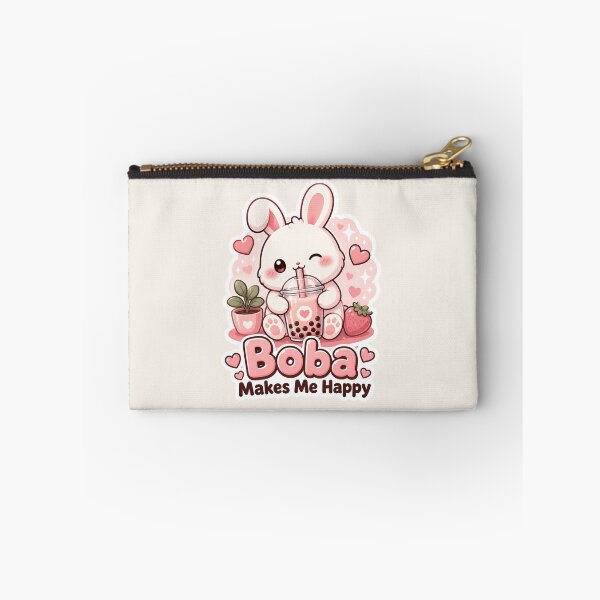 Item preview, Boba Makes Me Happy | Kawaii Bunny Tea designed and sold by Noxivora.