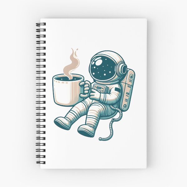 Item preview, Astronaut Drinking Coffee Space Lover  designed and sold by Smoking_Animals .