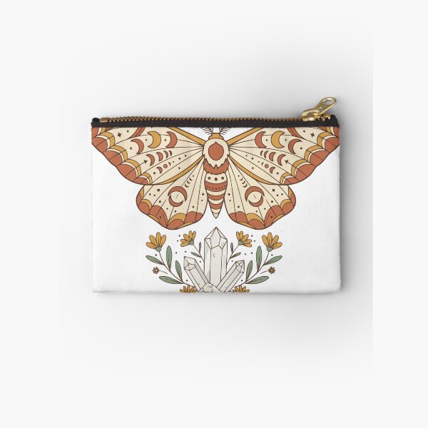 Item preview, Mystical Celestial Moth Sticker - Cottagecore Crystal Quartz & Floral Witchy Art designed and sold by BestChoiceService.